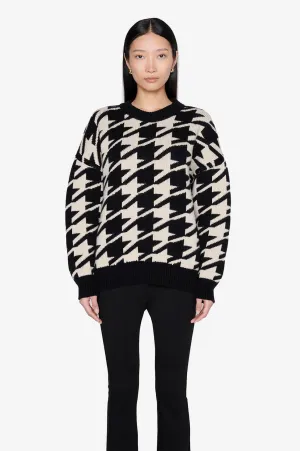Anine Bing - Cheyenne Sweater in Large Houndstooth