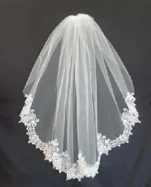 Anja's Dream Joan Calabrese Veil Venice Lace Edge DW