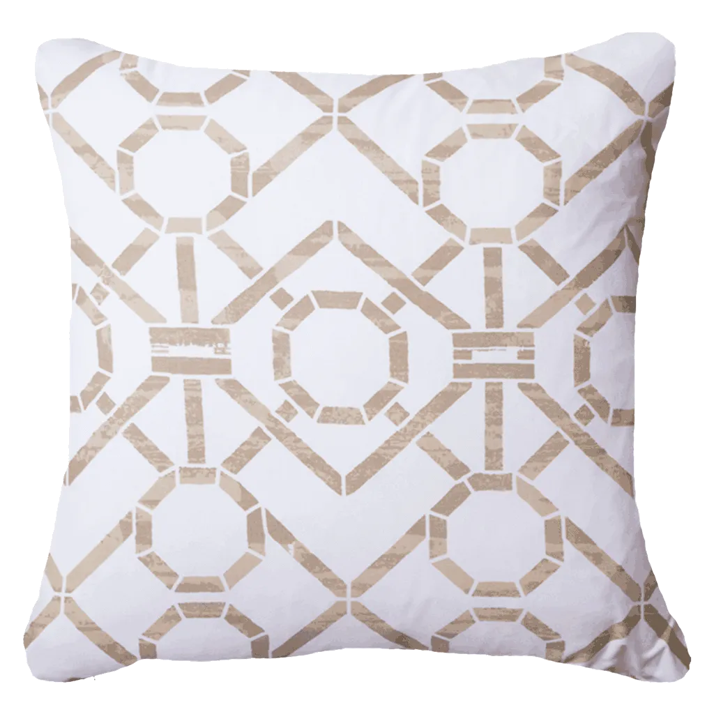 Bamboo Hedge Natural Lounge Cushion 55 x 55 cm
