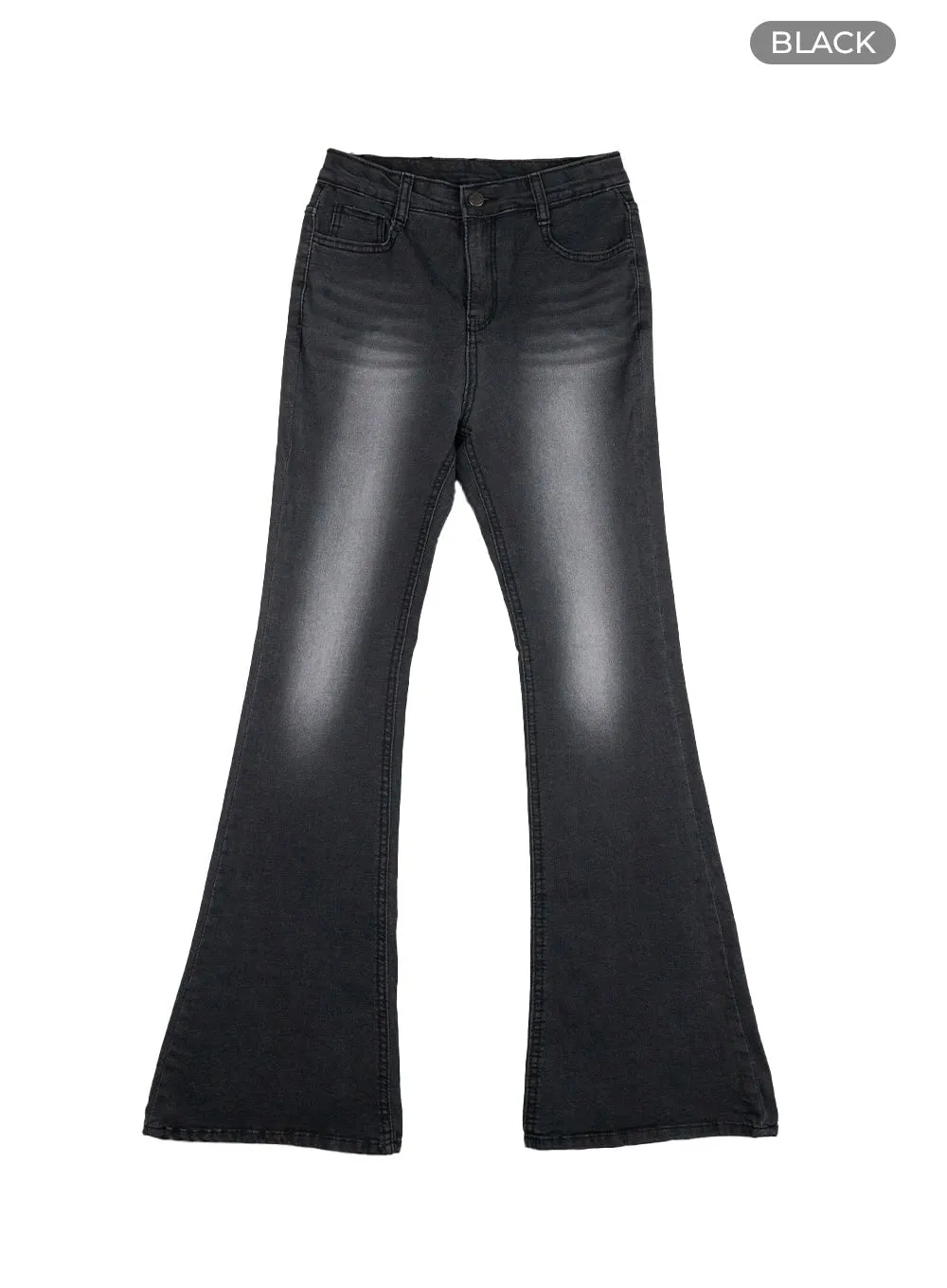 Basic Slim Fit Bootcut Jeans CU428