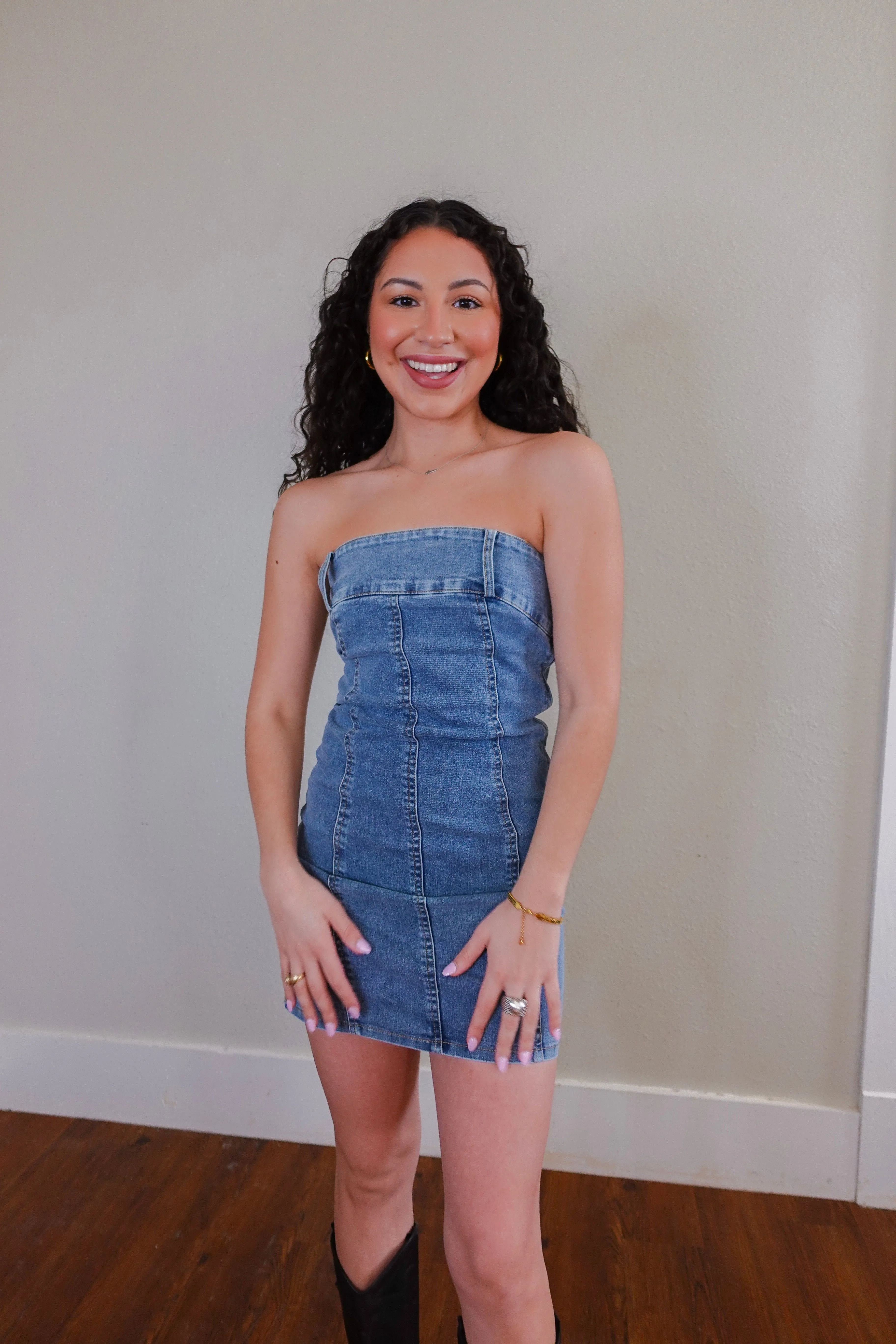 Britney Denim Mini Dress