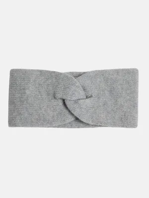 Cashmere Headband in Steel Grey