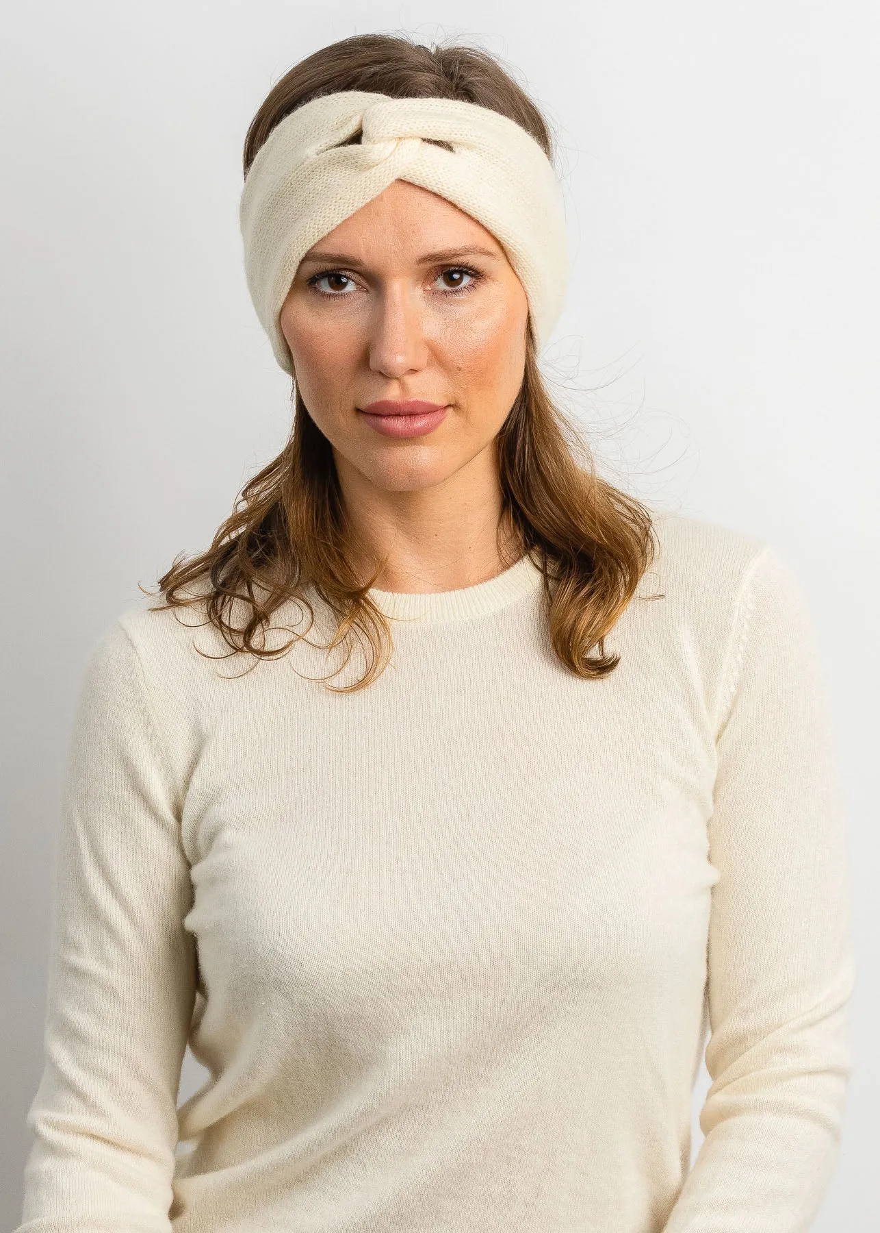 Cashmere Headband in Steel Grey