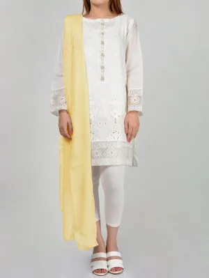 Chiffon Dupatta-Lemon Yellow
