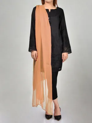 Chiffon Dupatta-Peach Orange