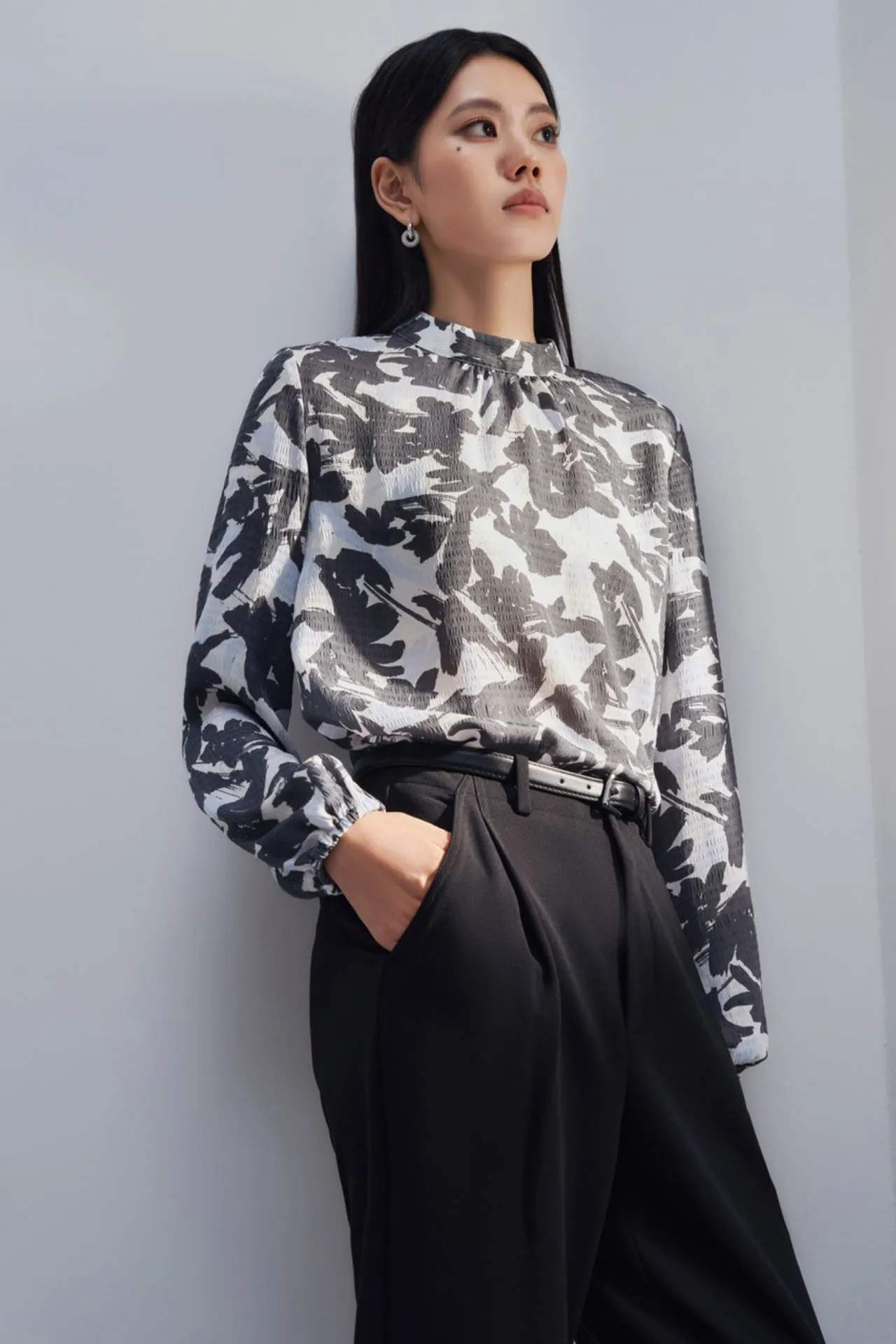 Chiffon Print Top