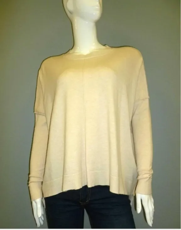 Crew Neck Dolman Sleeve Sweater