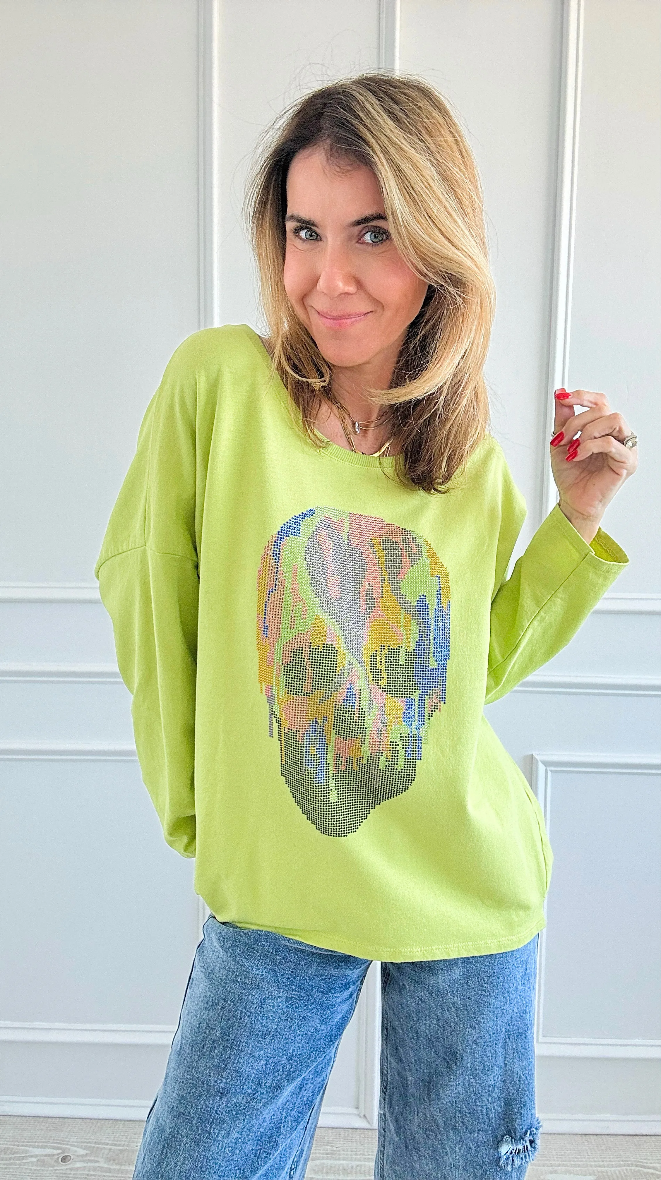 Custom CB Electric Skull Pullover - NEW