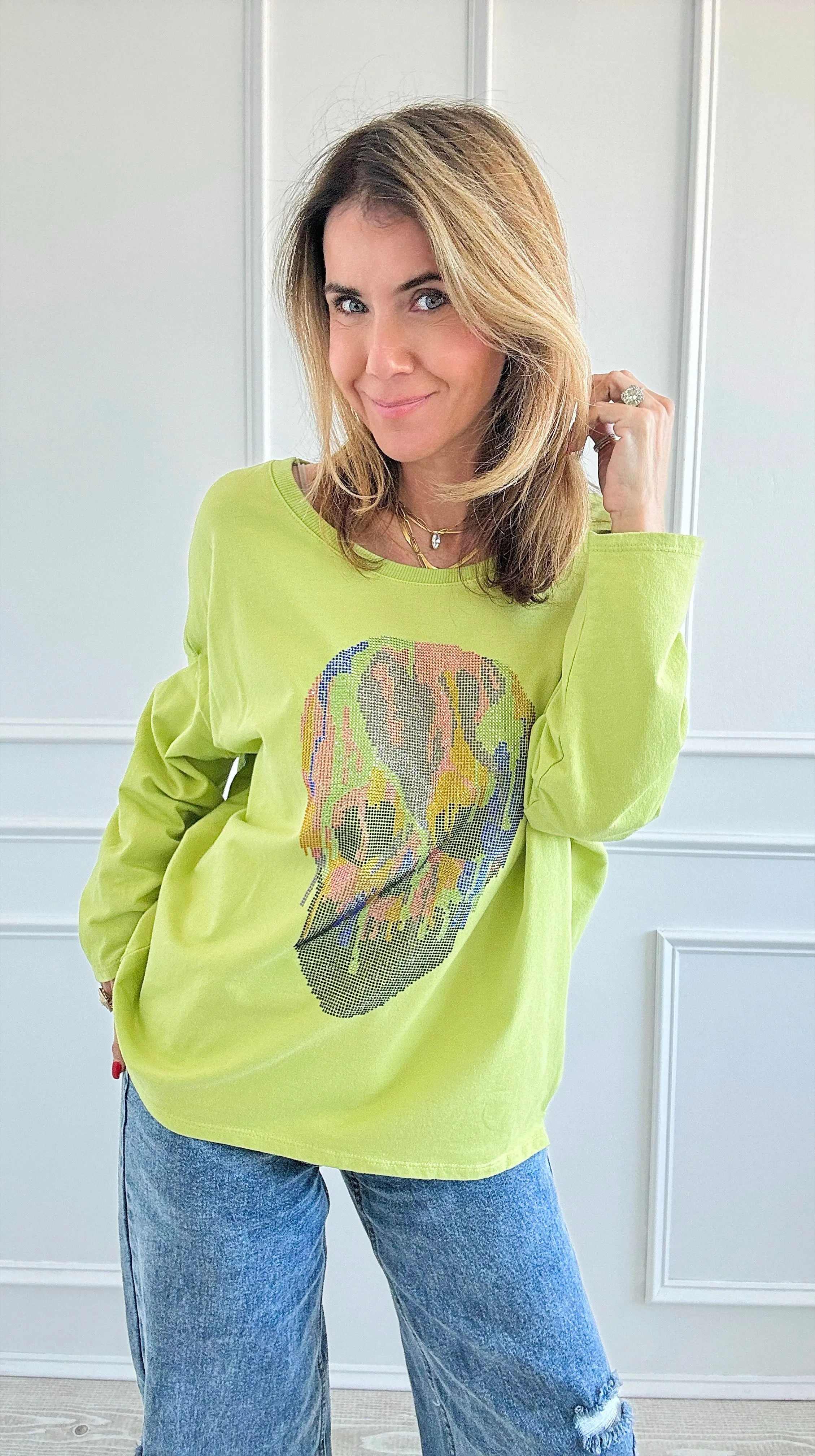 Custom CB Electric Skull Pullover - NEW