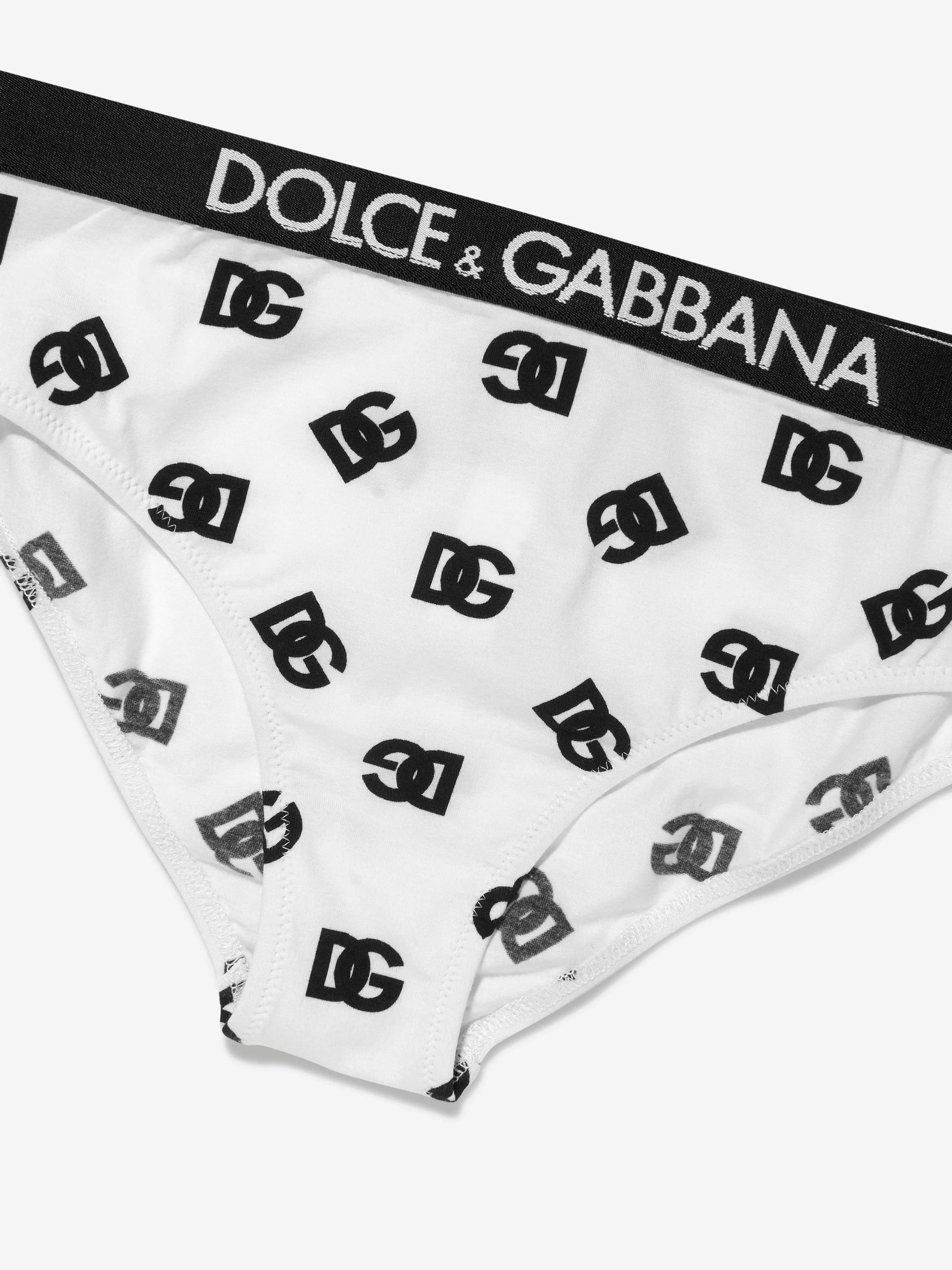 Dolce & Gabbana Girls Logo Print Underwear Set