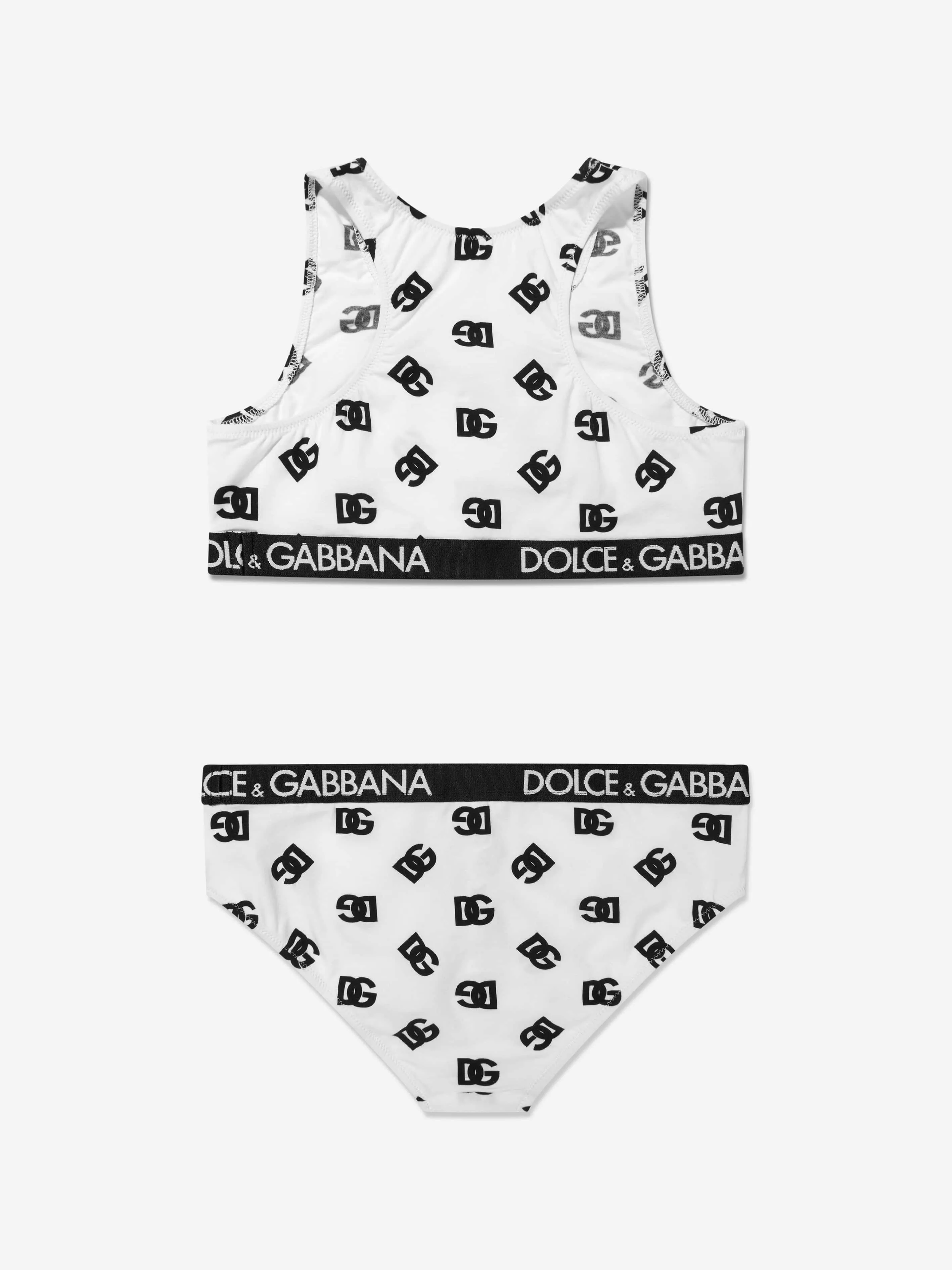 Dolce & Gabbana Girls Logo Print Underwear Set