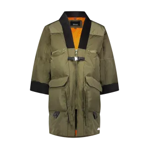 DUVET KIMONO JACKET ARMY GREEN