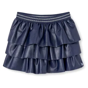 Faux Leather Layered Skirt - FINAL SALE