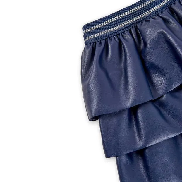 Faux Leather Layered Skirt - FINAL SALE