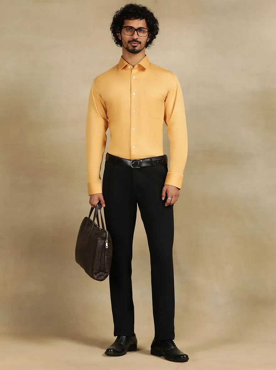 Fawn Solid Slim Fit Formal Shirt | JadeBlue