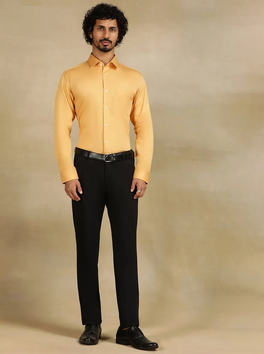 Fawn Solid Slim Fit Formal Shirt | JadeBlue
