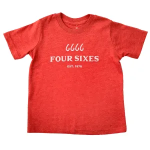 Four Sixes Toddler T-Shirt Heather Red