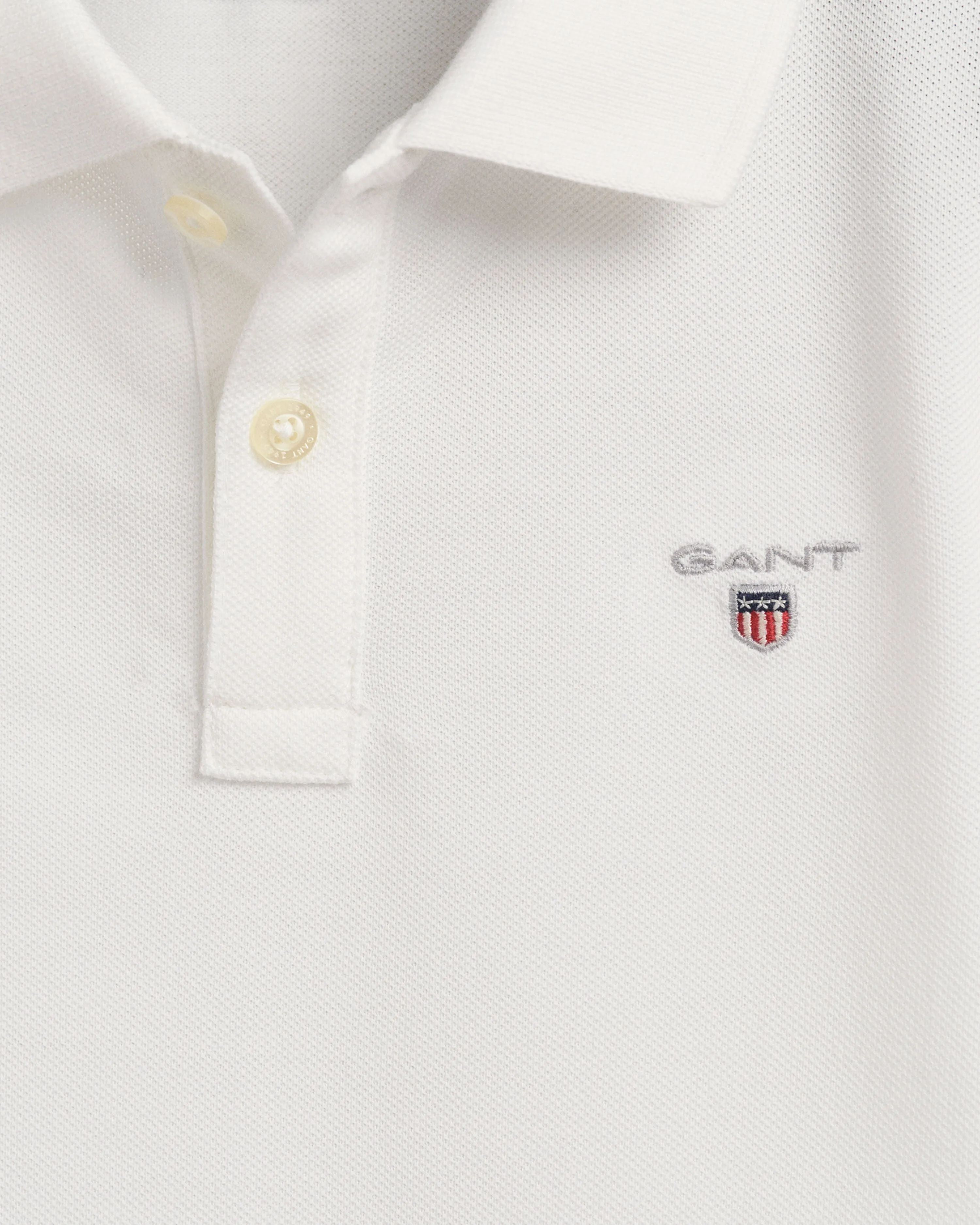 Gant - SS white polo shirt
