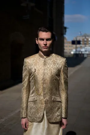GEM Garments - Baker - Prince Coat - Gold - 1 Piece - Jamawar
