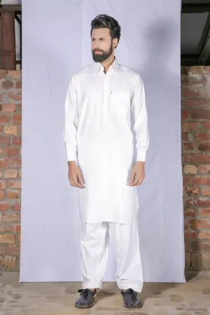 GEM Garments - Classic Off White Shalwar Kameez Collar - 2 Piece