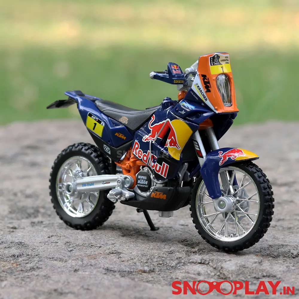 KTM 450 Rally (Dakar Rally) Dirt Bike Diecast Bike Scale Model (1:18 Scale)