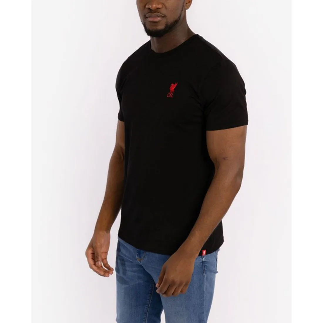 LFC EMBROIDERED LIVERBIRD MEN'S TEE BLACK
