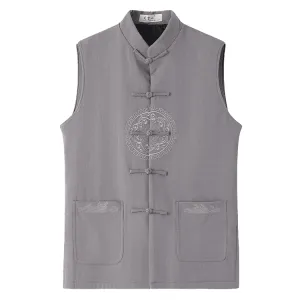 Lined Tang Waistcoat with Embroidery
