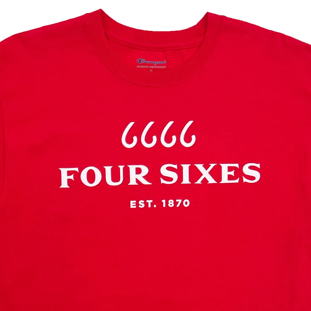 Logo Crewneck T-Shirt- Red