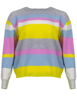 Lucille Cashmere Stripe Pullover