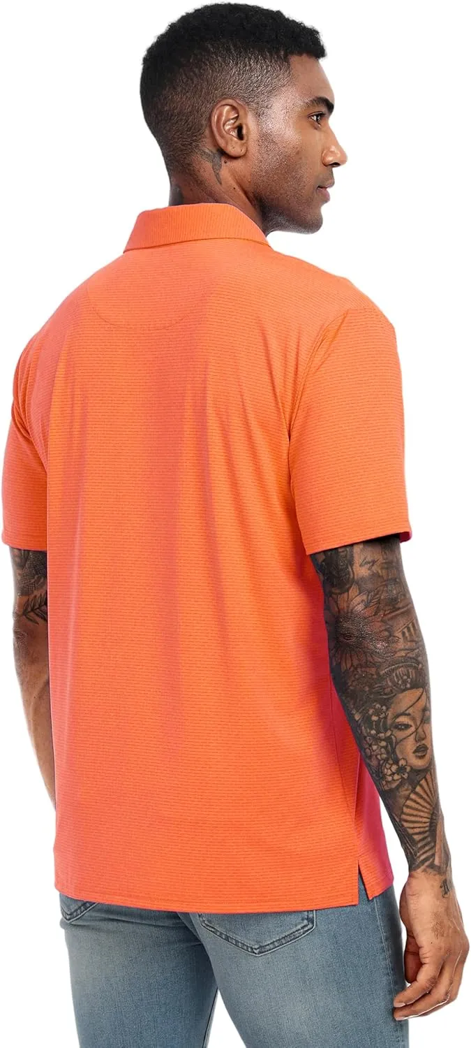 Lzzidou Polo Shirts for Men Short Sleeve Golf Polo Shirts Stretch Moisture Wicking Performance Athletic Tees