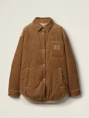 Medium-weight corduroy down jacket