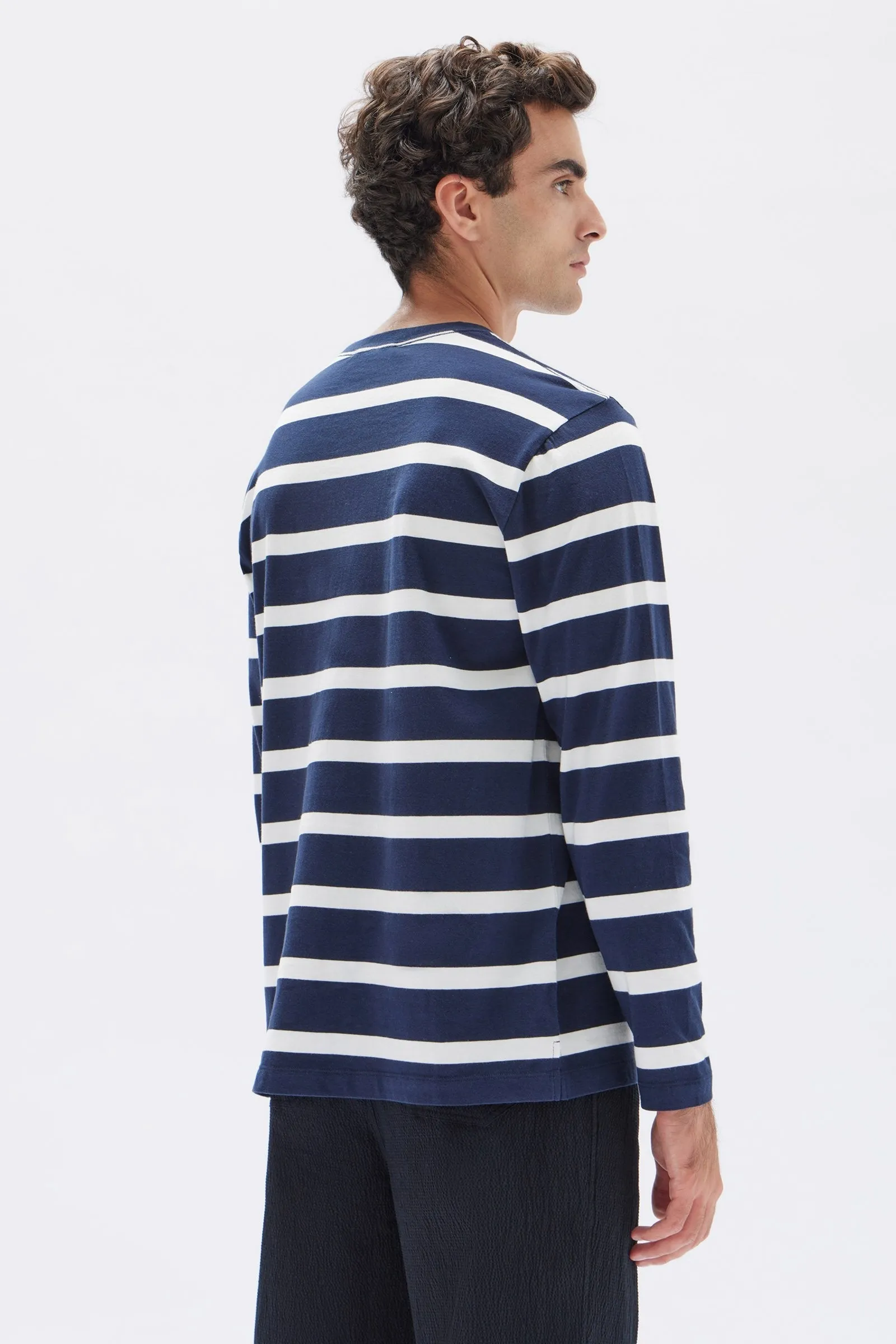 Mens Tyler Stripe Long Sleeve Tee