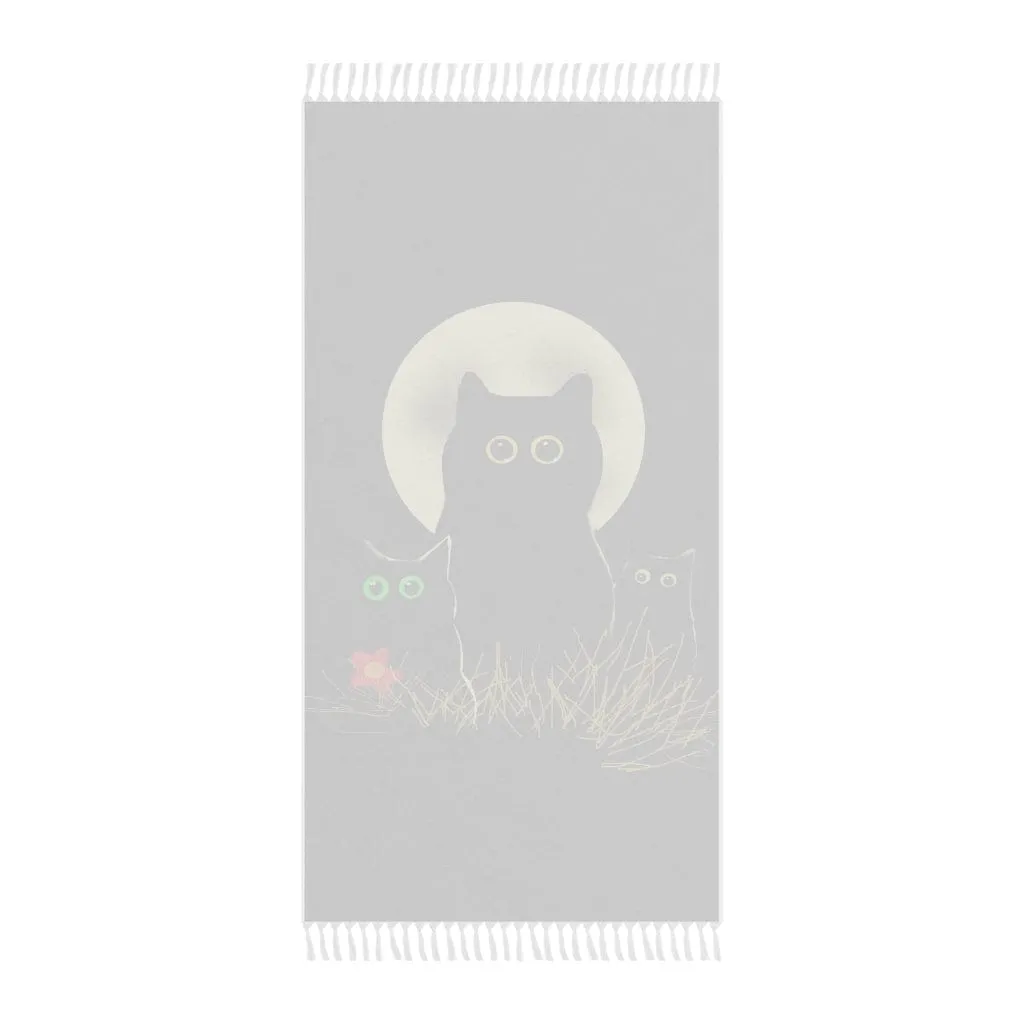 Night Cats Boho Beach Blanket