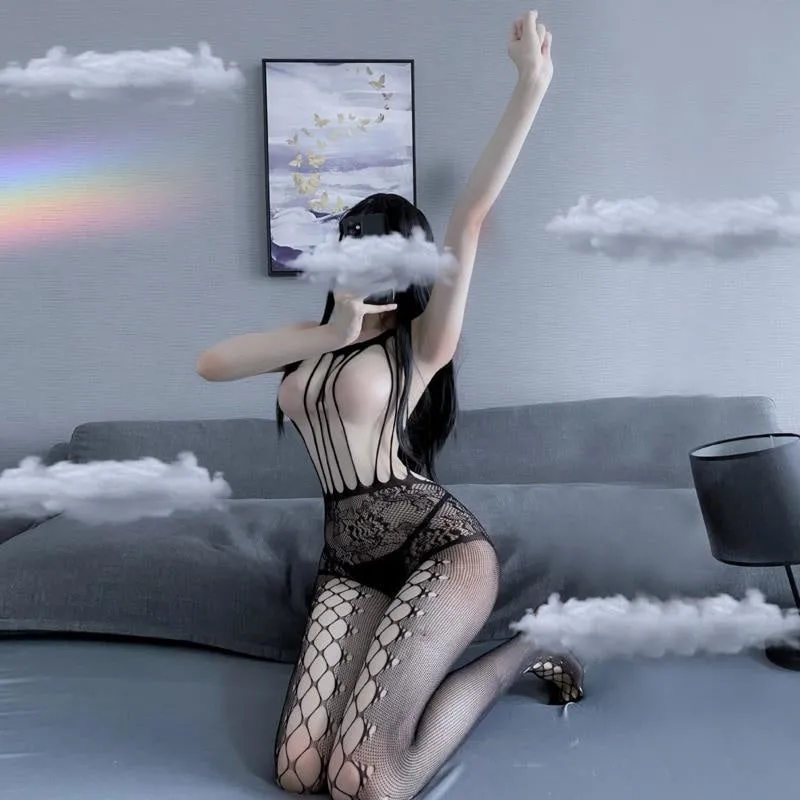 Peep Hole Fishnet Bodystocking