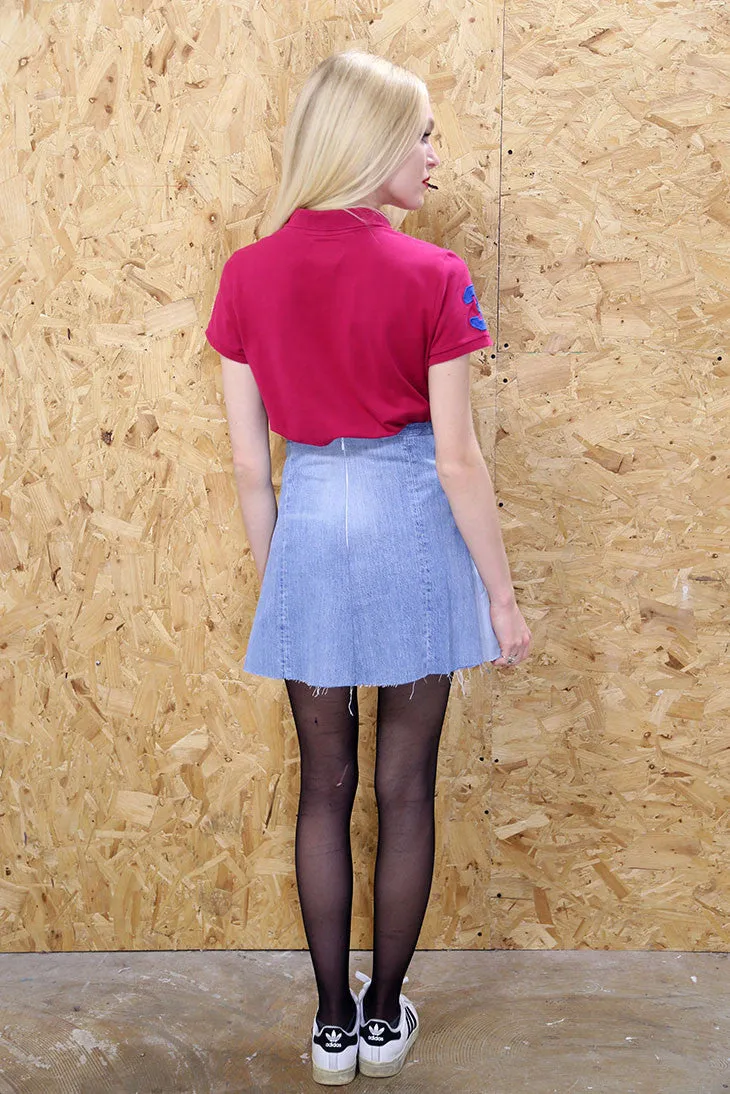 Pink and Blue Polo Shirt