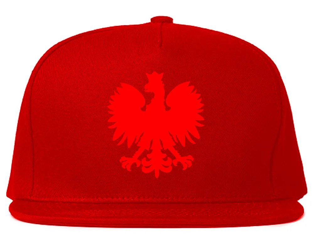 Poland Eagle Polish Pride Polska Big Mens Snapback Hat