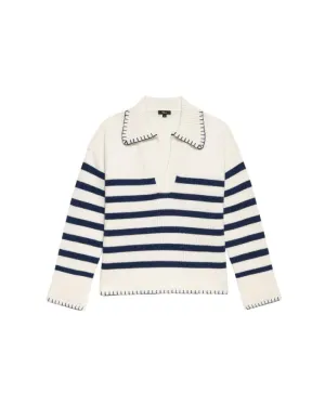 Rails Athena Stripe Cashmere Pullover