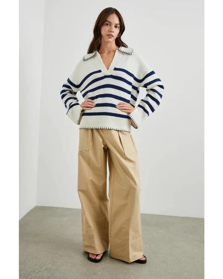 Rails Athena Stripe Cashmere Pullover