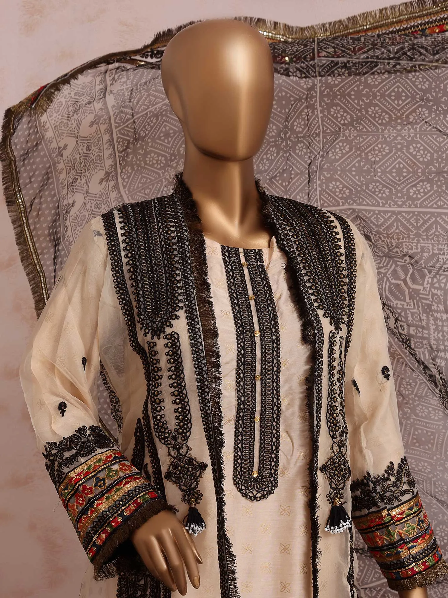 Sadabahar Festive Collection Beige Suit