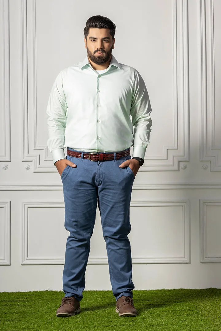Sea Green Formal Shirt (Plus Size) - P22 - MS0021P