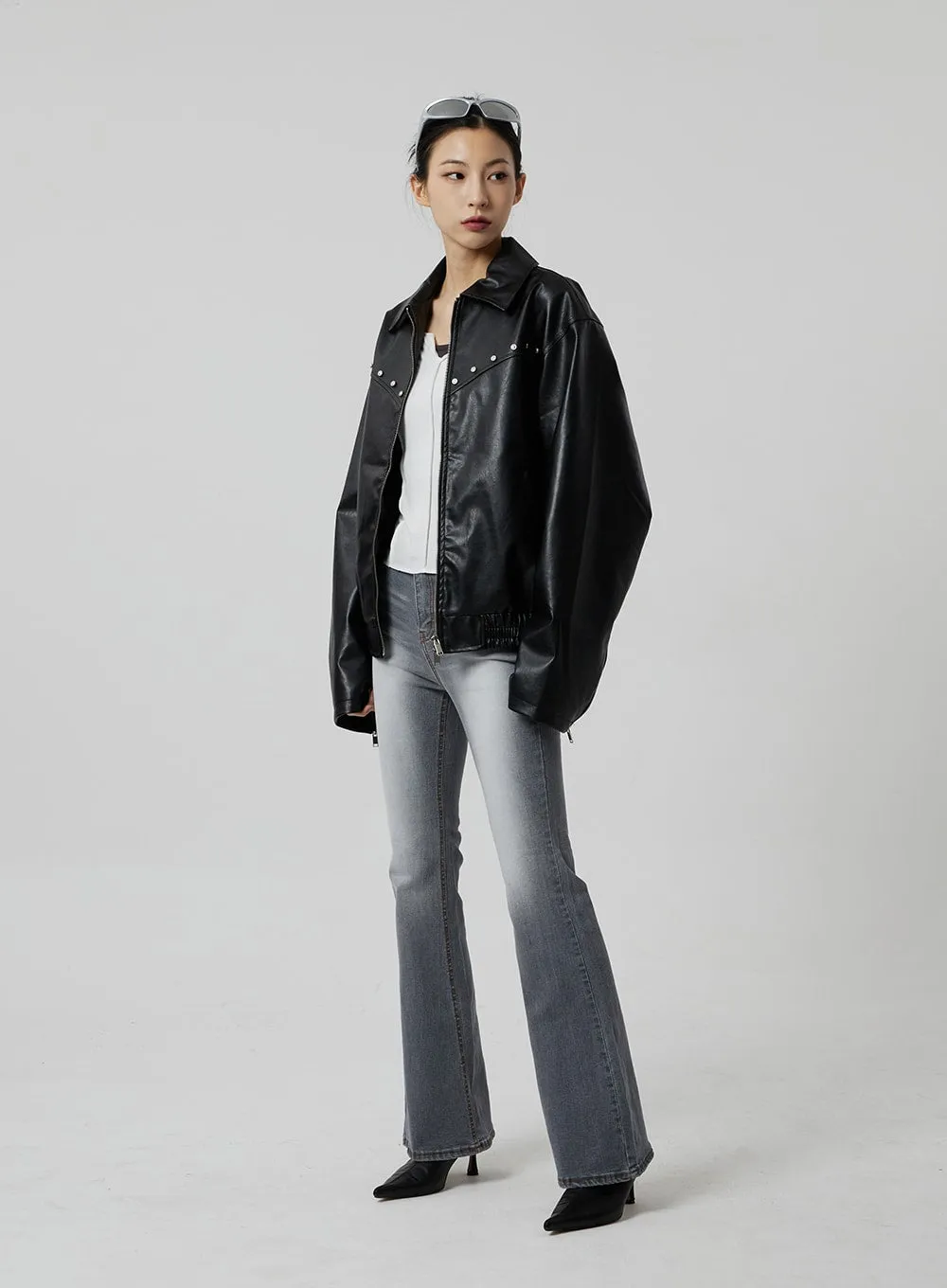 Slim Fit Bootcut Jeans CF307