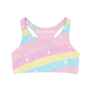 Teatime Fantasy Rainbow Seamless Sports Bra