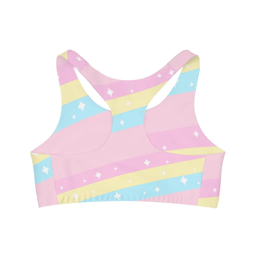 Teatime Fantasy Rainbow Seamless Sports Bra