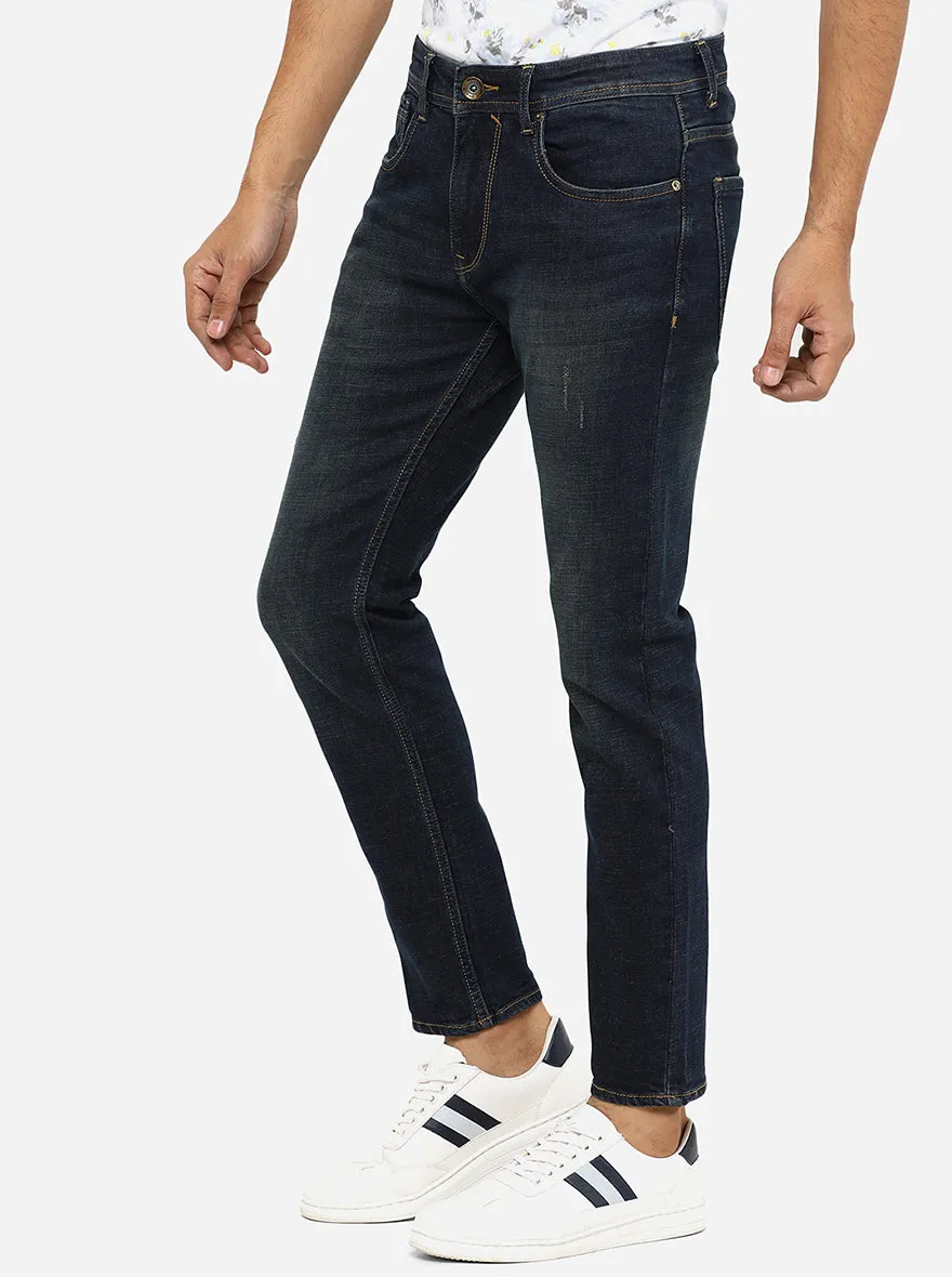 Vintage Blue Washed Slim Fit Jeans | JadeBlue