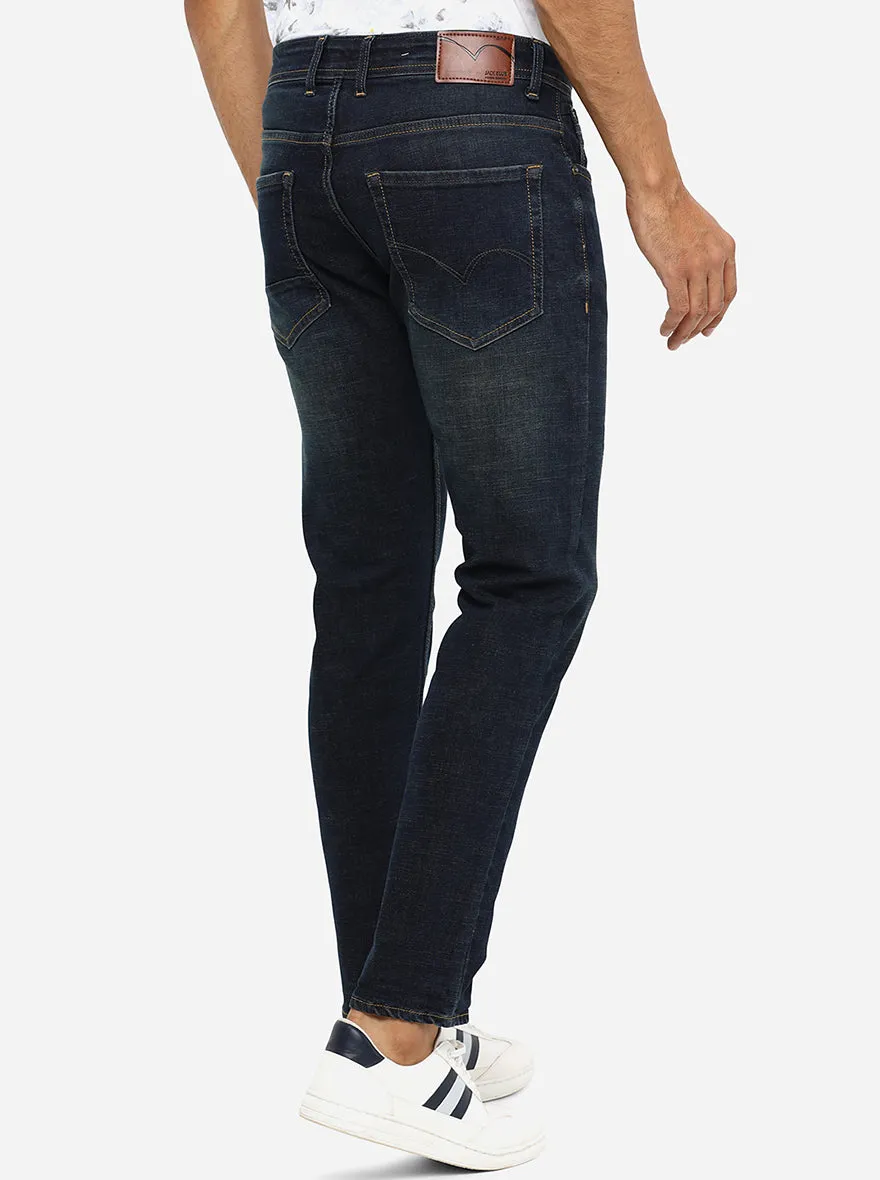 Vintage Blue Washed Slim Fit Jeans | JadeBlue