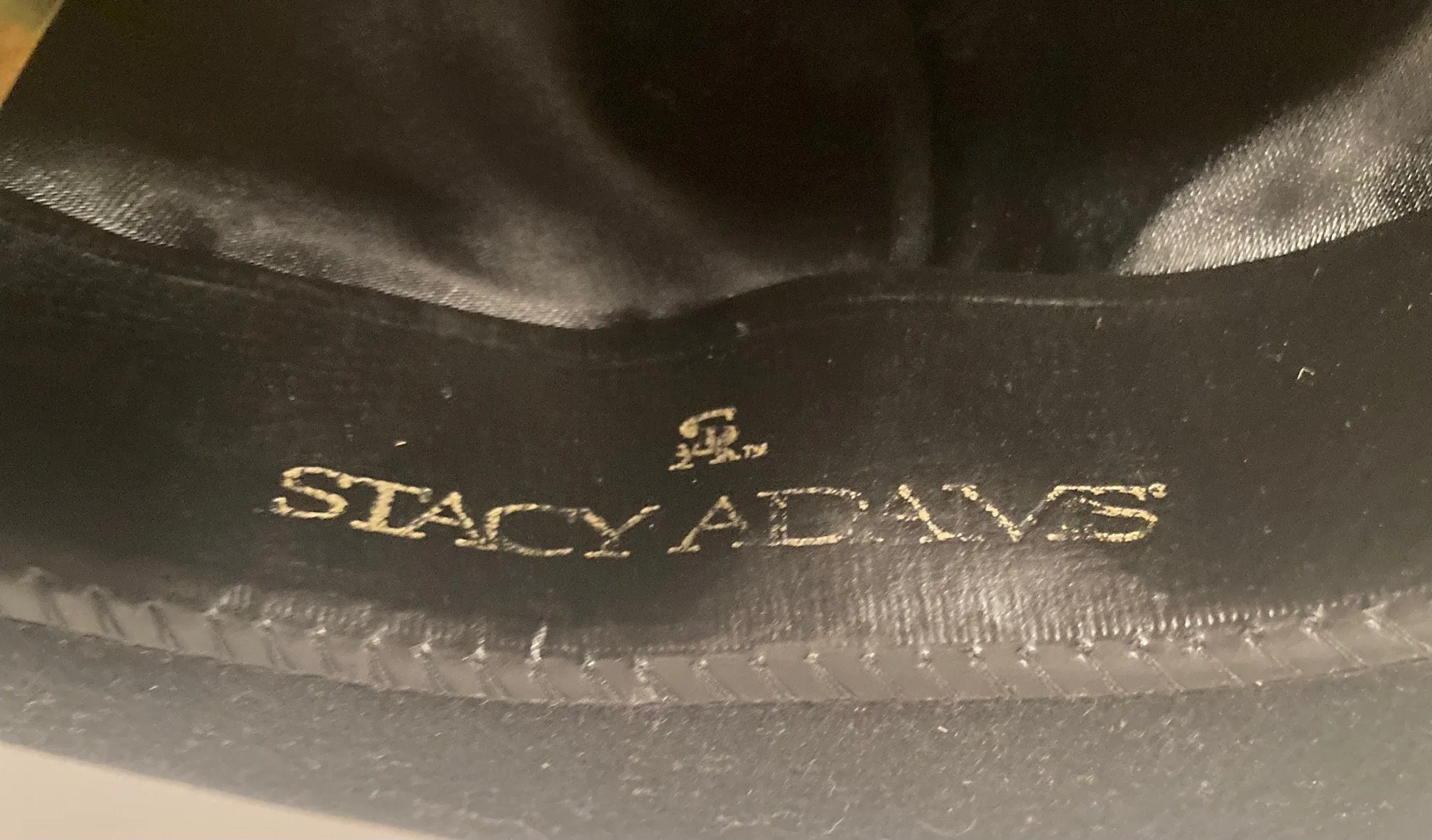 Vintage Mens Black Hat, Stacy Adams, Wool, Size M, Black Trim, Feathers, Nice, Quality, Cowboy, Western Wear, Rancher