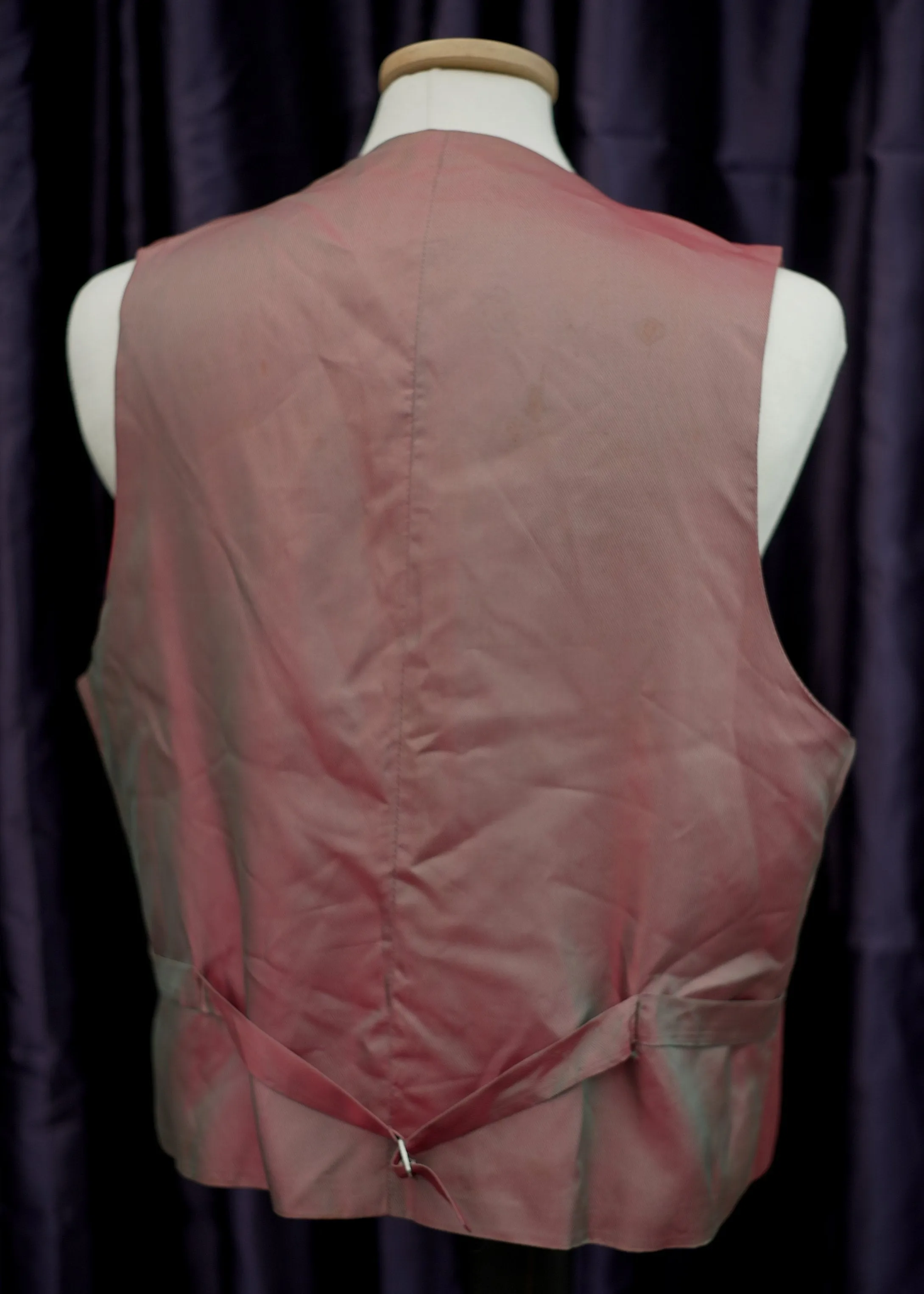 Vintage Pinky Rust Colour Wool Waistcoat • Horne Brothers